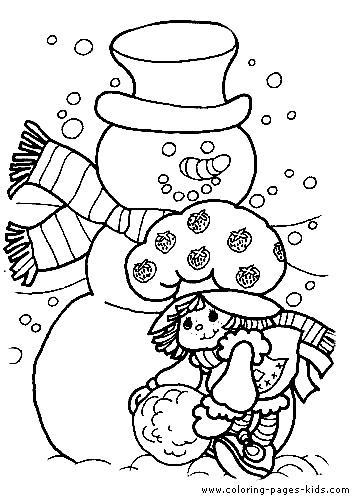 Strawberry Shortcake color page - Coloring pages for kids - Cartoon