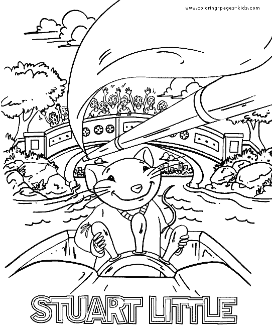 Stuart Little color page, cartoon characters coloring pages, color plate, coloring sheet,printable coloring picture