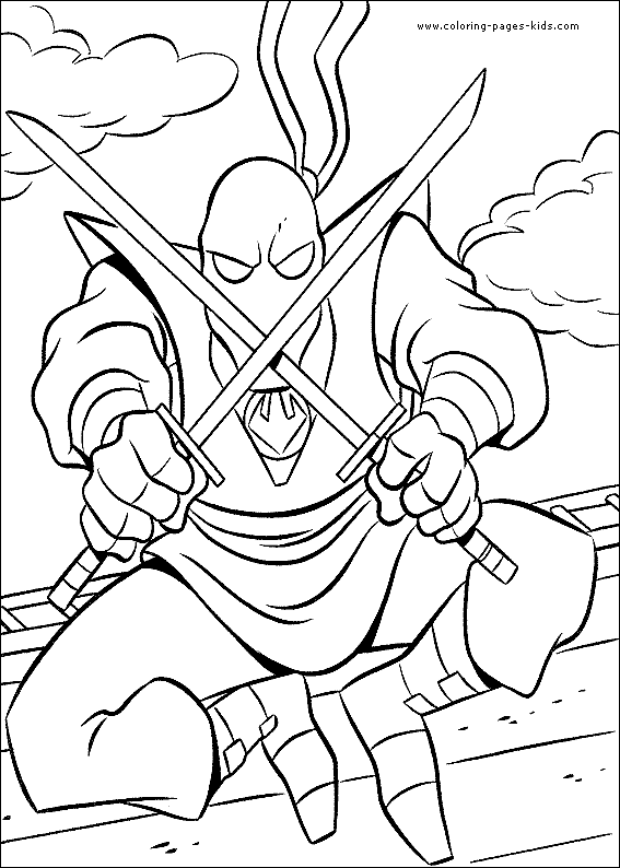 Teenage Mutant Ninja Turtles color page cartoon characters coloring pages, color plate, coloring sheet,printable coloring picture