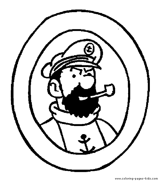 Tintin color page, cartoon characters coloring pages, color plate, coloring sheet,printable coloring picture