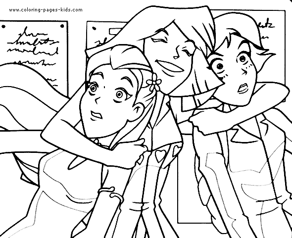 Totally Spies color page