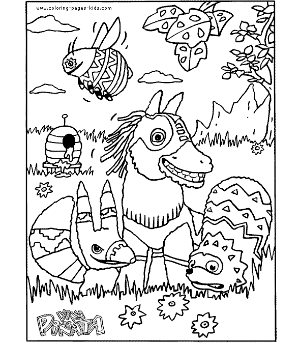 Viva Piñata color page, cartoon characters coloring pages, color plate, coloring sheet,printable coloring picture