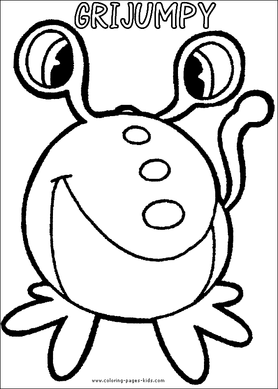 Yokomon color page - Coloring pages for kids - Cartoon characters ...