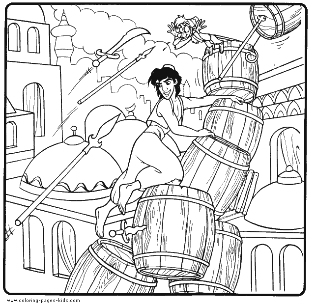 Aladin and Apu coloring sheet, aladin coloring page, disney coloring pages, color plate, coloring sheet,printable coloring picture