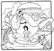 aladin disney coloring page for kids