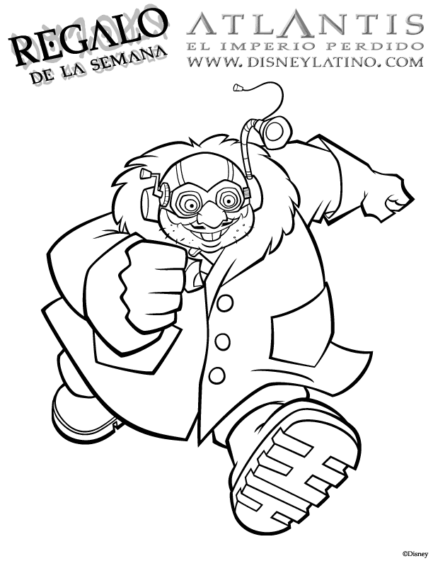 mole Atlantis coloring page, disney coloring pages, color plate, coloring sheet,printable coloring picture