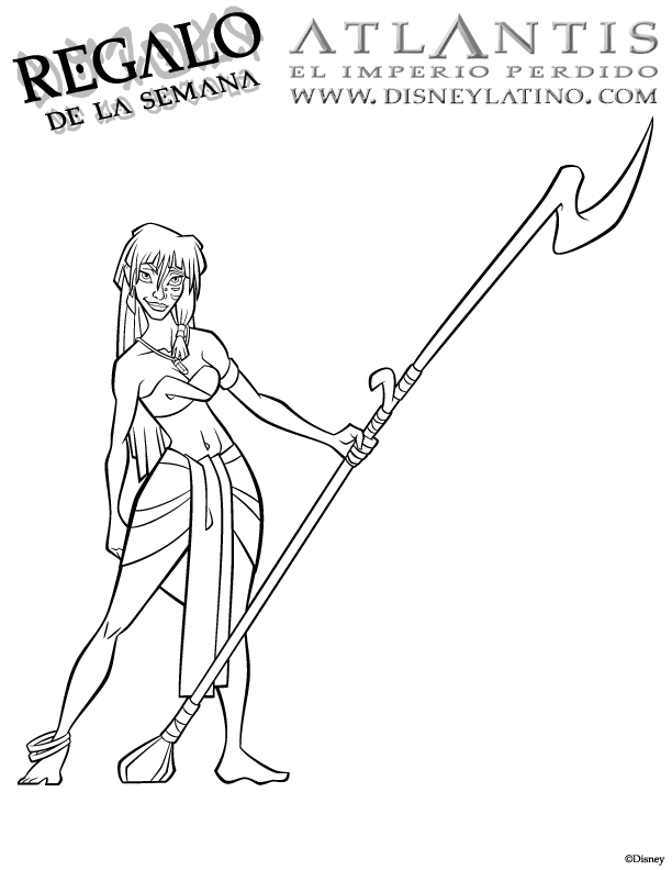 Princess 'Kida' Kidagakash, Atlantis coloring page, disney coloring pages, color plate, coloring sheet,printable coloring picture