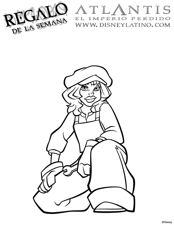 Audrey Rocio Ramirez, Atlantis coloring page, disney coloring pages, color plate, coloring sheet,printable coloring picture