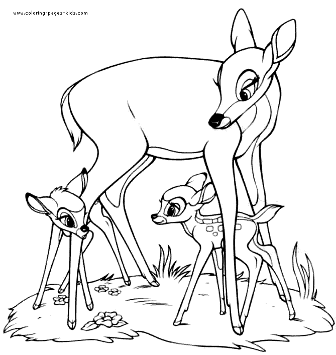 Bambi coloring pages - Coloring pages for kids - disney coloring pages