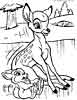 Bambi and thumper, disney coloring pages