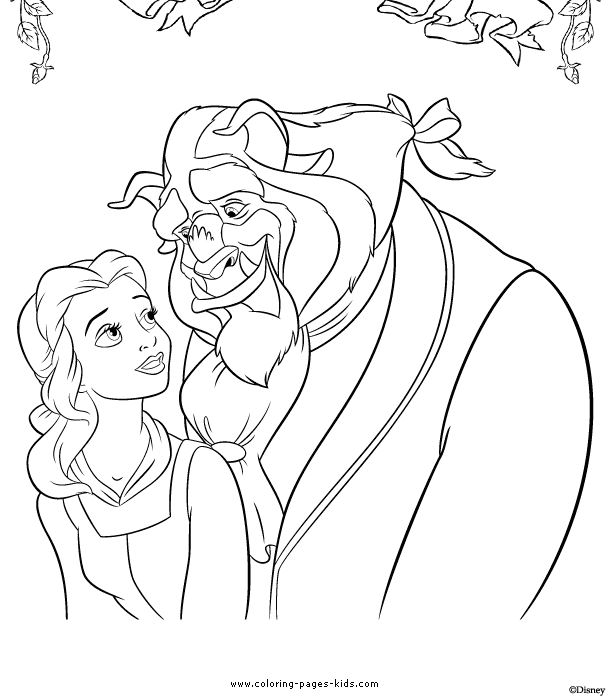Belle and the beast, Beauty and the Beast color page, disney coloring pages, color plate, coloring sheet,printable coloring picture