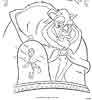 printable beauty and the beast coloring page