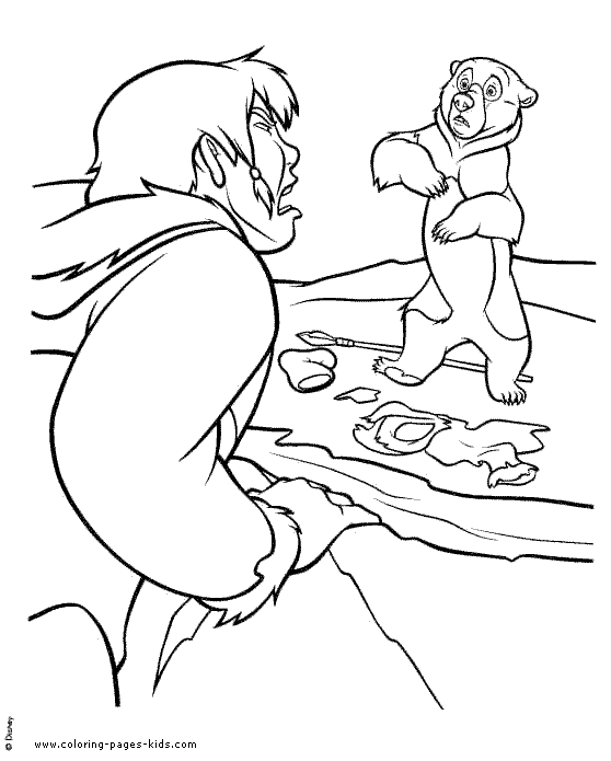 brother bear color sheet, disney coloring pages, color plate, coloring sheet,printable coloring picture