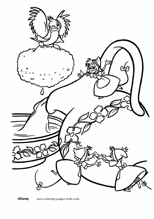 Cinderella color page, disney coloring pages, color plate, coloring sheet,printable coloring picture