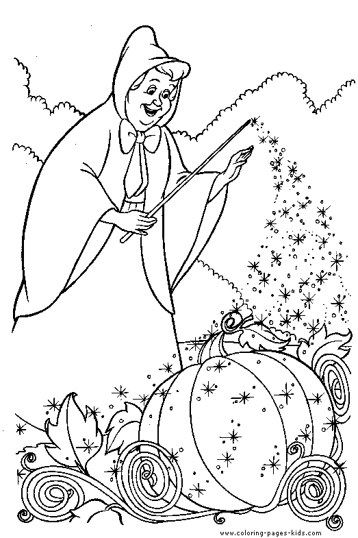 Cinderella coloring pages - Printable Disney coloring pages