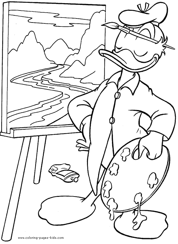 Donald Duck color page, disney coloring pages, color plate, coloring sheet,printable coloring picture