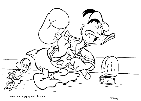 Donald Duck color page, disney coloring pages, color plate, coloring sheet,printable coloring picture