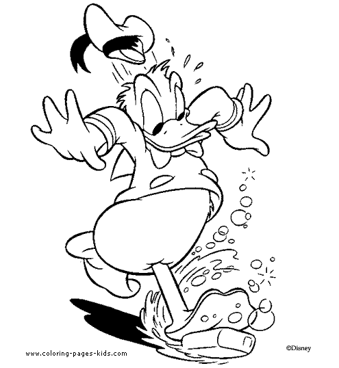 Donald Duck color page, disney coloring pages, color plate, coloring sheet,printable coloring picture