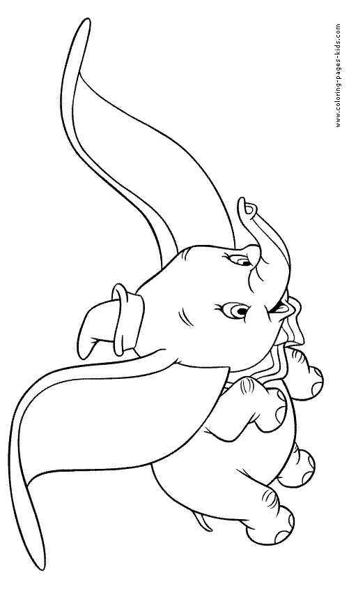 Dumbo color page, disney coloring pages, color plate, coloring sheet,printable coloring picture