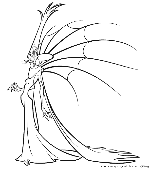 Yzma the Evil Advisor, The Emperor's New Groove color page, disney coloring pages, color plate, coloring sheet,printable coloring picture