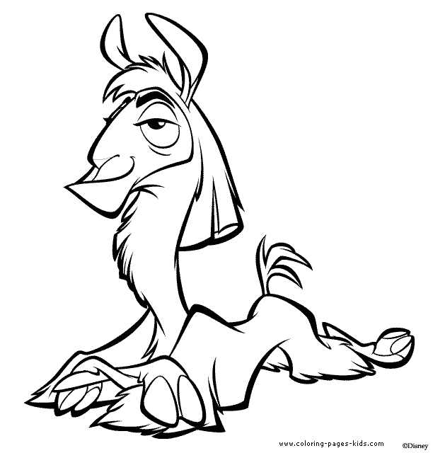 The Emperor's New Groove color page, disney coloring pages, color plate, coloring sheet,printable coloring picture