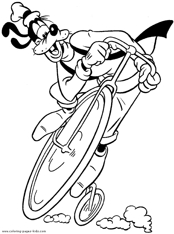 goofy color page, disney coloring pages, color plate, coloring sheet,printable coloring picture