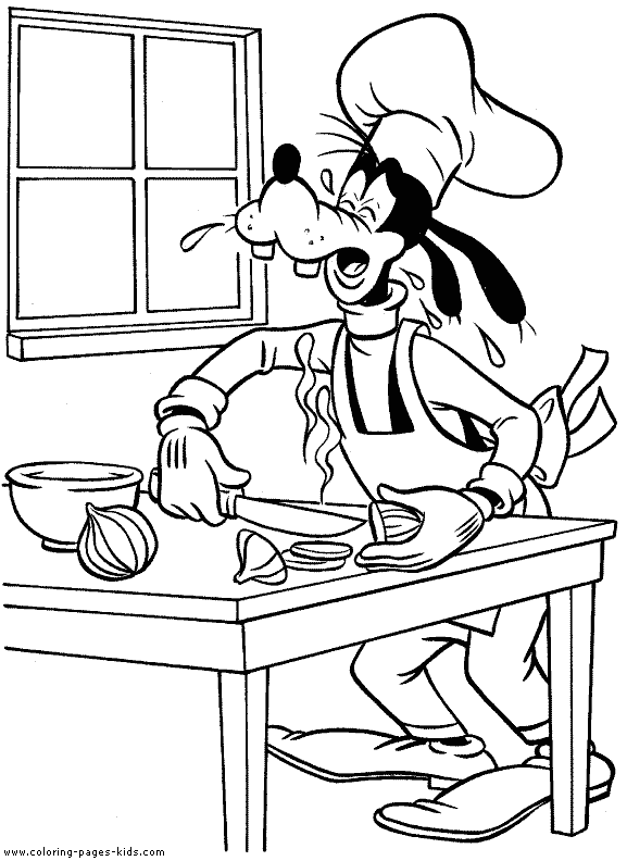 goofy color page, disney coloring pages, color plate, coloring sheet,printable coloring picture