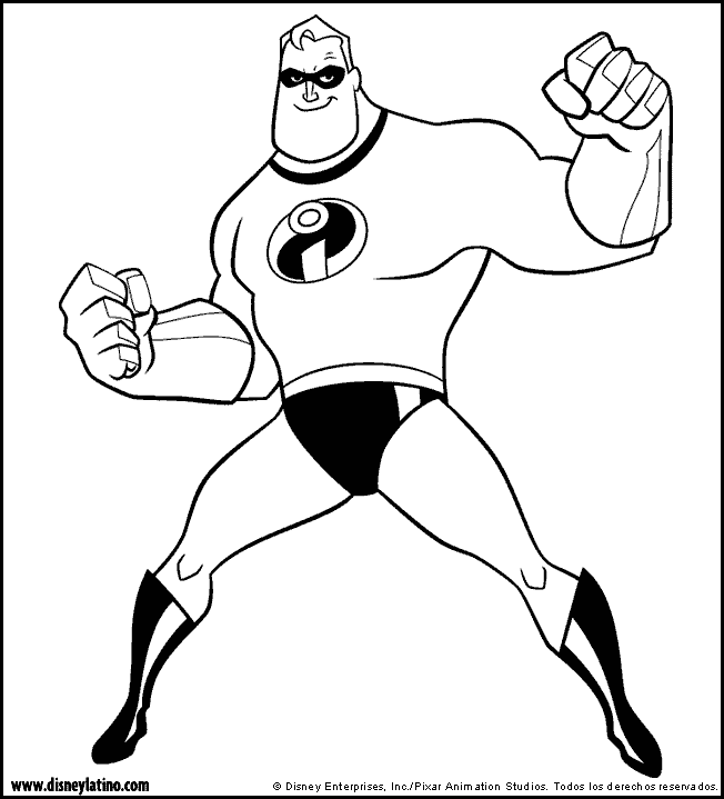 The Incredibles color page, disney coloring pages, color plate, coloring sheet,printable coloring picture