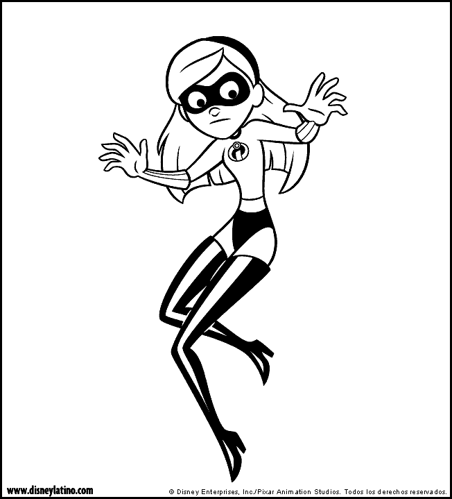 incredibles violet coloring pages