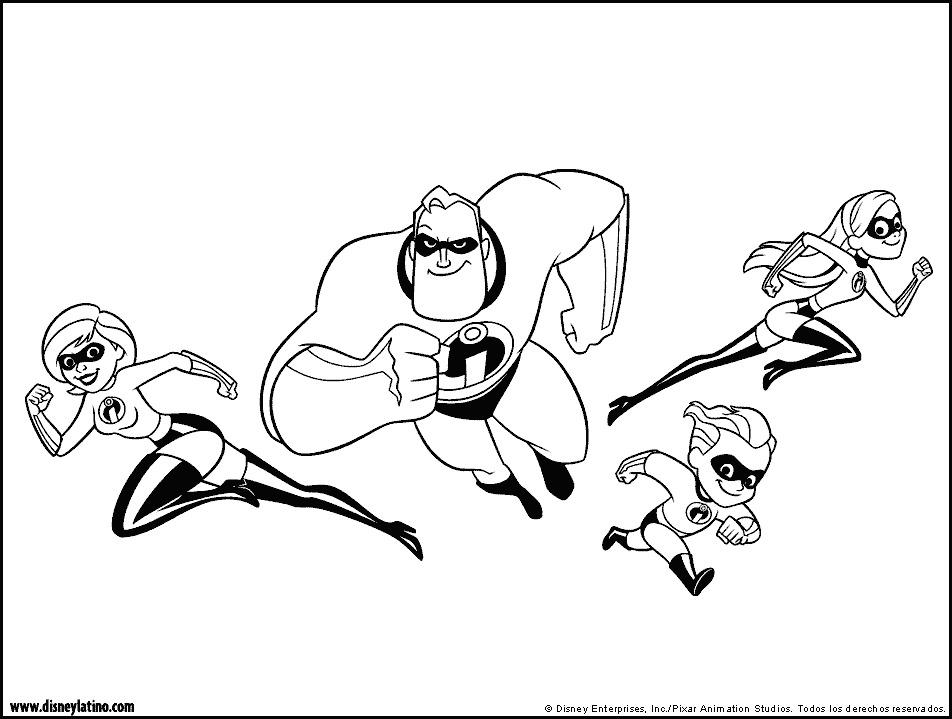 The Incredibles coloring pages - Coloring pages for kids ...