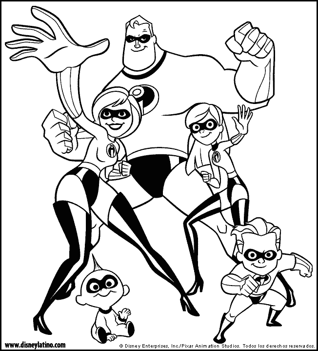 The Incredibles color page, disney coloring pages, color plate, coloring sheet,printable coloring picture