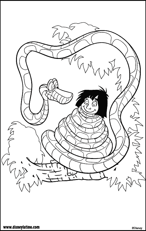 jungle book color page, disney coloring pages, color plate, coloring sheet,printable coloring picture