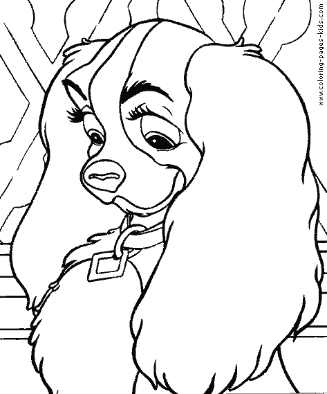 Lady and the Tramp coloring pages - Coloring pages for kids - disney ...