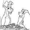 Lady and the Tramp coloring pages