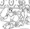 Printable Lady and the Tramp coloring pages