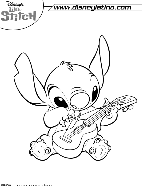 Lilo and stitch color page, disney coloring pages, color plate, coloring sheet,printable coloring picture