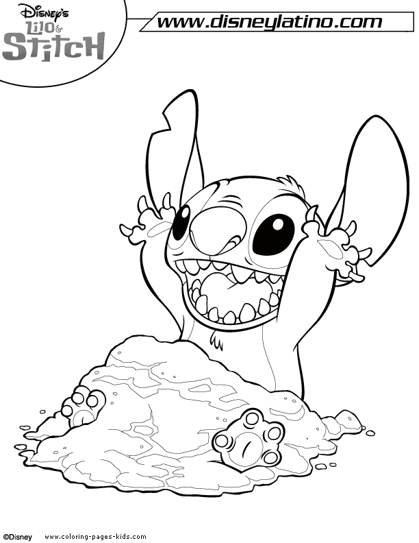 Lilo and stitch color page, disney coloring pages, color plate, coloring sheet,printable coloring picture