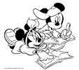 Micky and Minnie Mouse coloring page