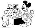 Mickey, Donald and Goofy coloring page