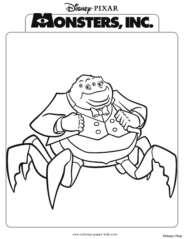 920 Disney Coloring Pages Monsters Inc  Best Free