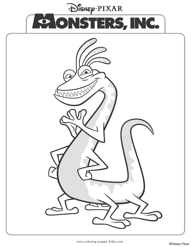 Monsters inc color page, disney coloring pages, color plate, coloring sheet,printable coloring picture