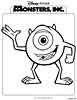 Mike, Monsters inc coloring pages