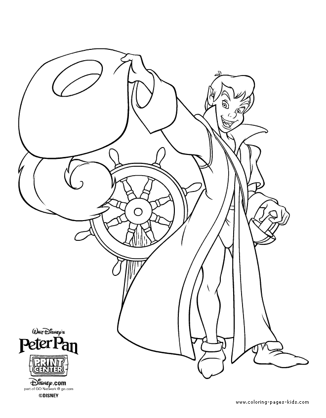 Peter Pan color page, disney coloring pages, color plate, coloring sheet,printable coloring picture
