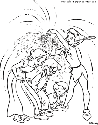 Peter Pan color page, disney coloring pages, color plate, coloring sheet,printable coloring picture