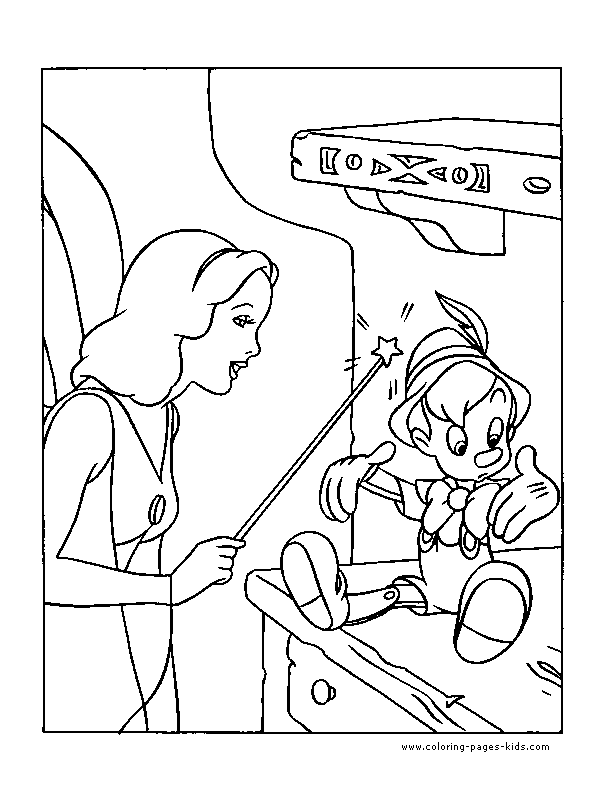 Pinocchio color page, disney coloring pages, color plate, coloring sheet,printable coloring picture