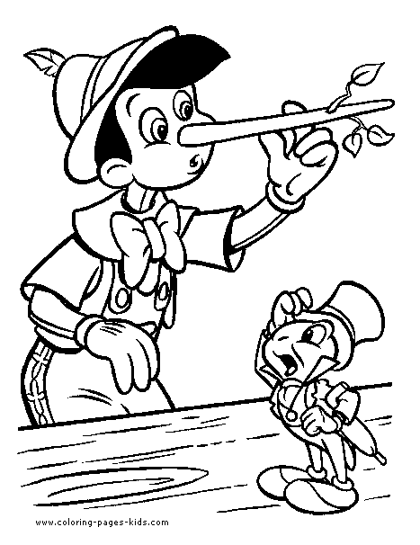 Pinocchio color page, disney coloring pages, color plate, coloring sheet,printable coloring picture