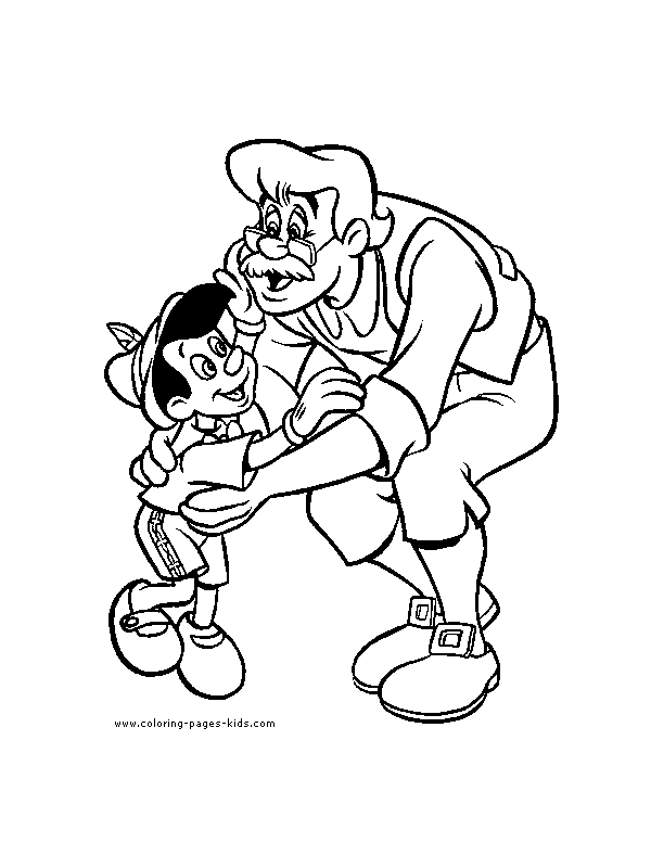 Pinocchio color page, disney coloring pages, color plate, coloring sheet,printable coloring picture