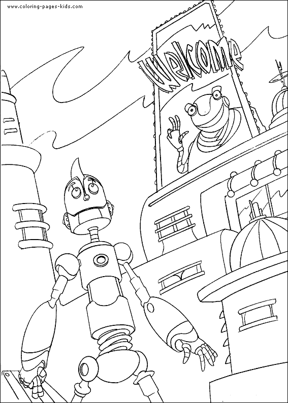 robot Robots color page, disney coloring pages, color plate, coloring sheet,printable coloring picture