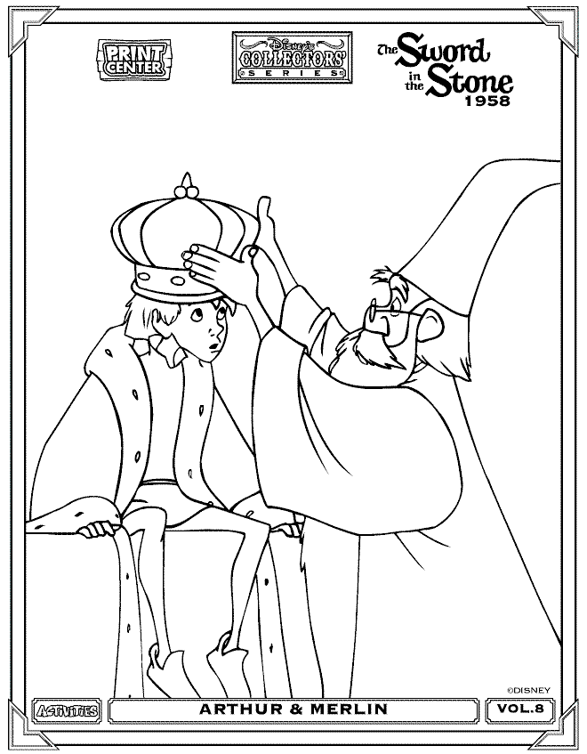 The Sword in the Stone color page, disney coloring pages, color plate, coloring sheet,printable coloring picture