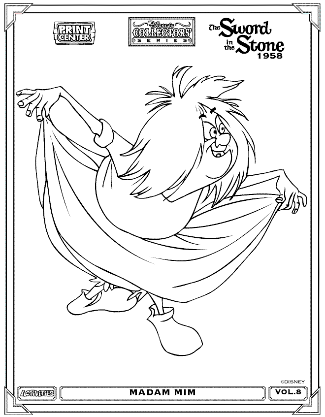 The Sword in the Stone color page, disney coloring pages, color plate, coloring sheet,printable coloring picture